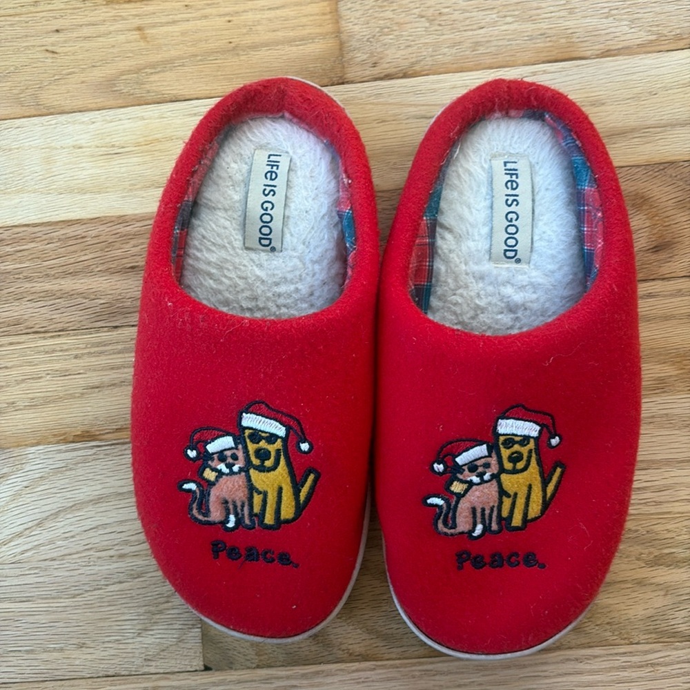 Life is Good slippers